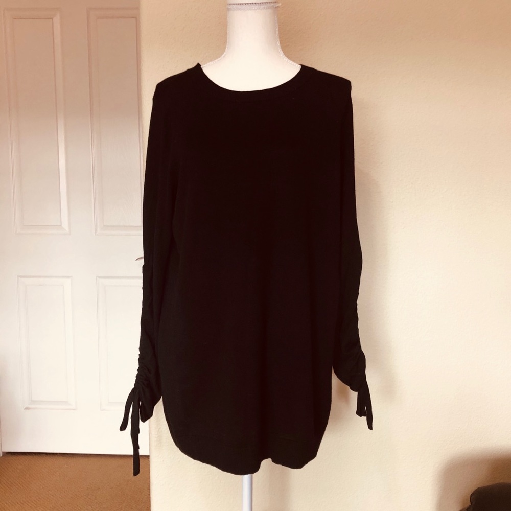 Halogen sleeve string sweater